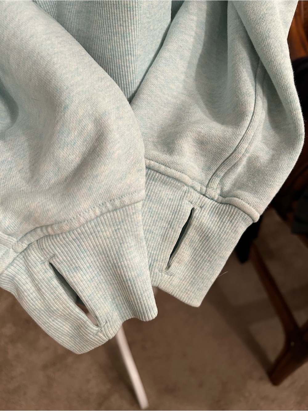 lululemon athletica Half Zip Oversized Funnel neck Mint Half-Zip Size XS - Picture 6 of 7